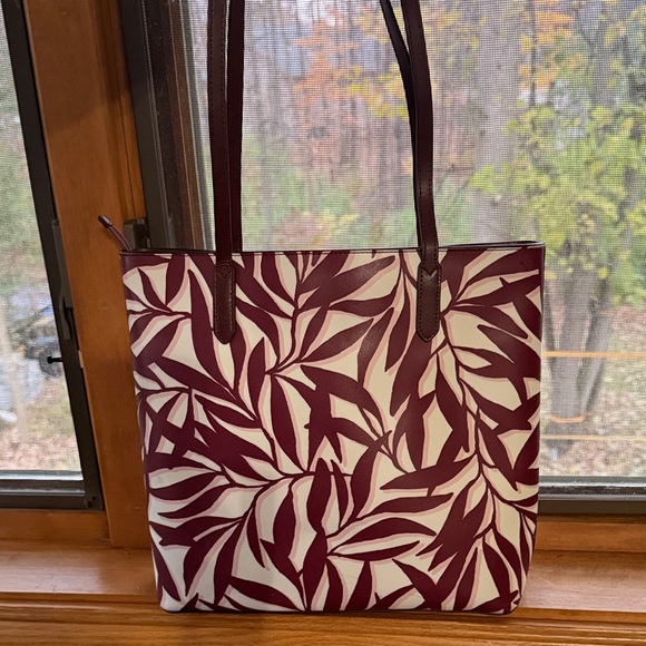 Kate Spade Fall Toned Leaf Pattern Tote - Picture 6 of 7